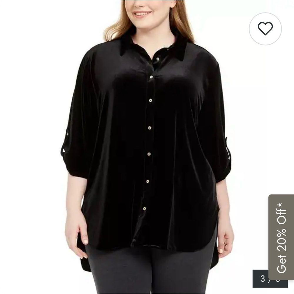 $6❤️Bundled Calvin Klein Black Velvet Shirt